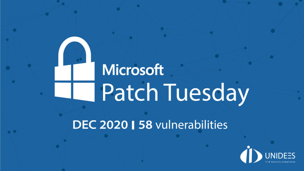 Le patch Tuesday de décembre 2020 de Microsoft a corrigé 58 vulnérabilités