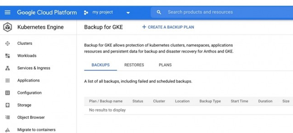 Pour sauvegarder les containers, Google livre Backup for GKE